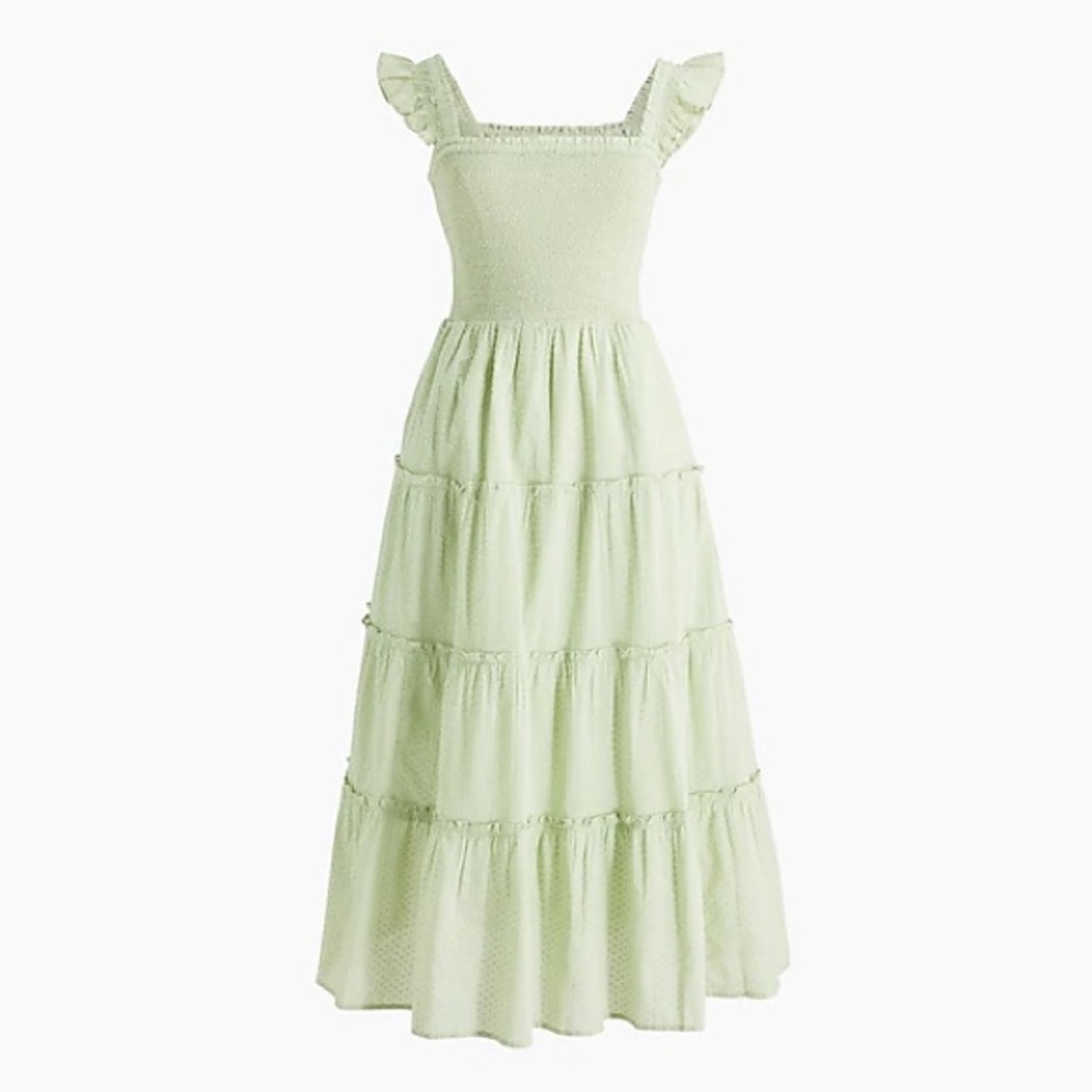 J.Crew - Smocked tiered midi dress